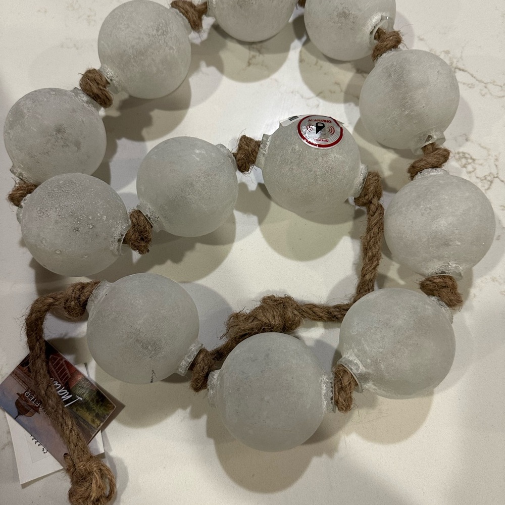 Frosted Glass Ball String Lights